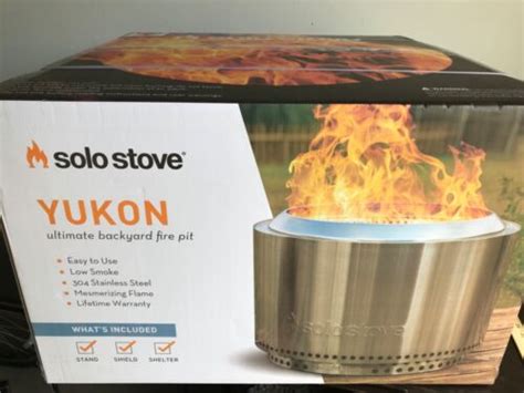 Solo Stove Yukon With Stand Shelter Shield Flame Ring Ash Pan Smokeless