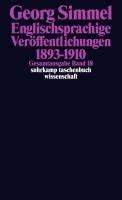 Gesamtausgabe 18 Englischsprachige Veröffentlichungen 1893 1910