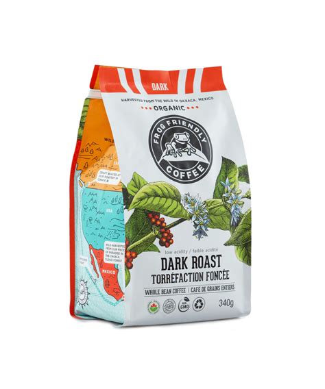 Dark Roast Whole Bean 340g Frog Friendly Coffee