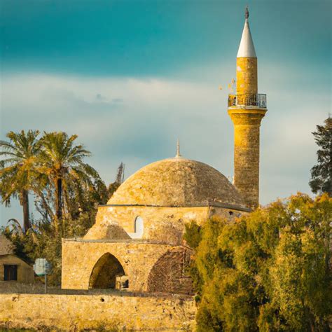 Hala Sultan Tekke Mosque Larnaca In Cyprus Overview Prominent