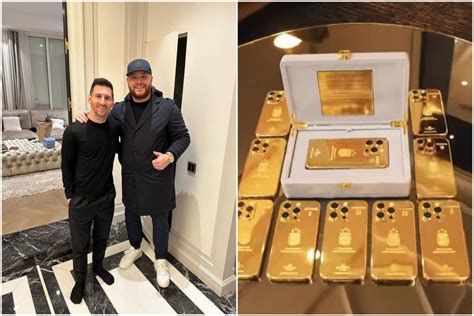 Lionel Messi Has Splurged 200000 On 35 Customized Gold Iphones For