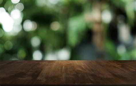 Premium Photo Wood Table Top In Blur Background Room Interior With