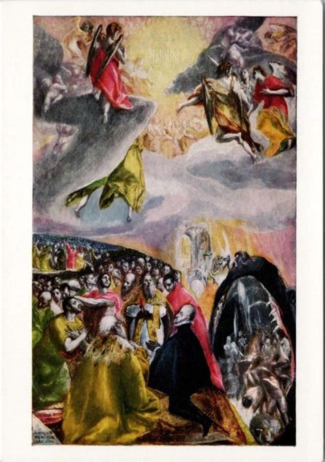 Adoration Of The Name Of Jesus El Greco National Gallery Art Card