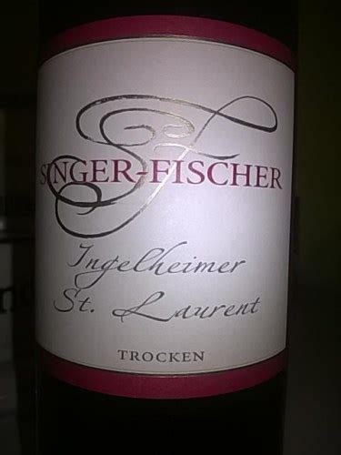 Singer Fischer Ingelheimer St Laurent Trocken Vivino