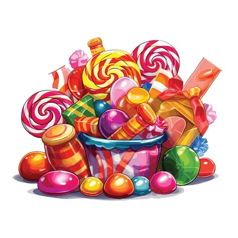 Premium Vector | Candy and Lollipop vector art