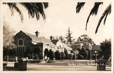 Smiley Library Redlands, CA Postcard