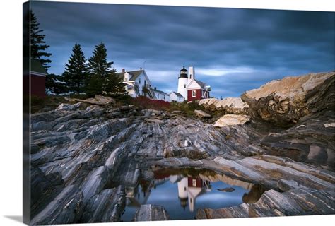 Maine, Pemaquid Peninsular, Pemaquid Point Lighthouse Wall Art, Canvas ...