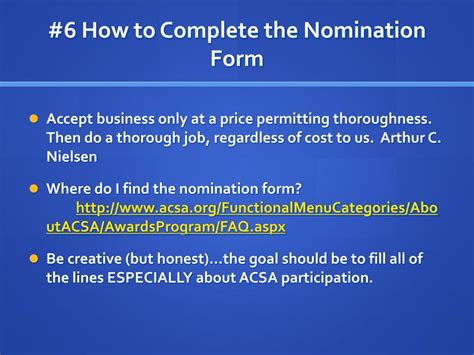 Ppt How To Write Award Winning Acsa Nominations Powerpoint