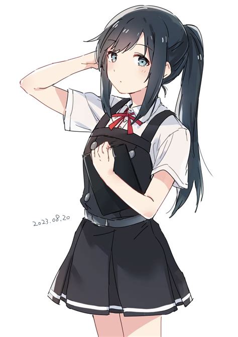 Safebooru Alternate Hairstyle Asashio Kancolle Asashio Kai Ni Kancolle Belt Black Hair