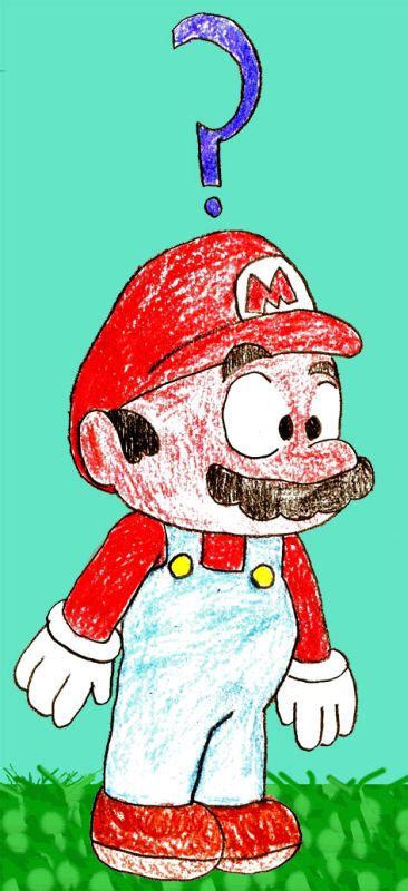 Mario Confused By Cartoonfreak101 On Deviantart