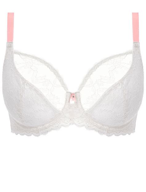 Freya Offbeat Underwire Plunge Bra White White Freya Offbeat Bras