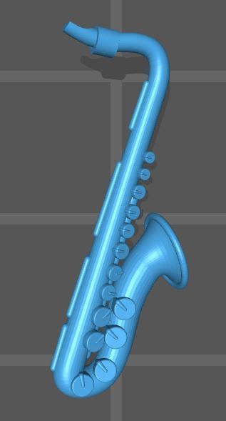 Stl Datei 3d Print Model Saxophone・3d Druckbare Vorlage Zum