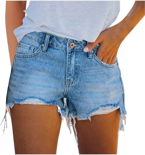 Woyaofei Summer Stretch Hotpants Womens Fashion Jeans Shorts High