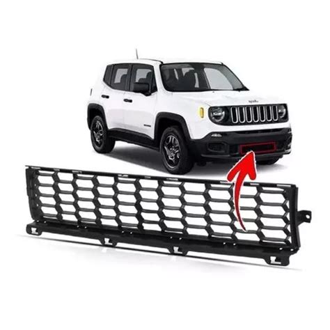 Grade Central Inferior Parachoque Jeep Renegade 2015 2016 2017 2018 Shopee Brasil