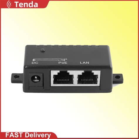 Mbps Poe Dc Power Over Ethernet Rj Poe Injector Splitter Wall