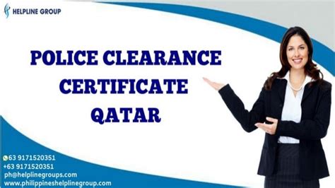 Need Help With Police Clearance Certificate For Qatar