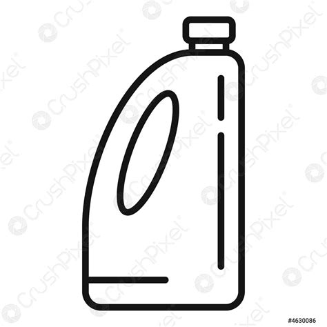 Organic Liquid Fertilizer Icon Outline Style Stock Vector