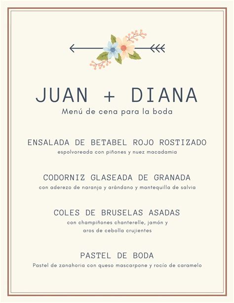 Bosque Juego Amplificar Plantilla Menu Boda Editable Marido Tregua Oscuro