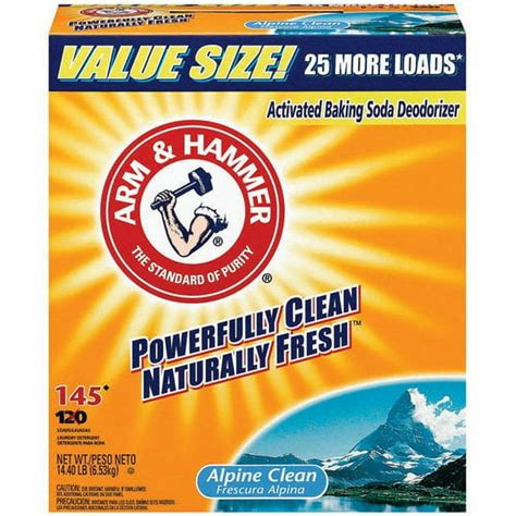 Arm And Hammer Powder Laundry Detergent Alpine Clean 144 Lb