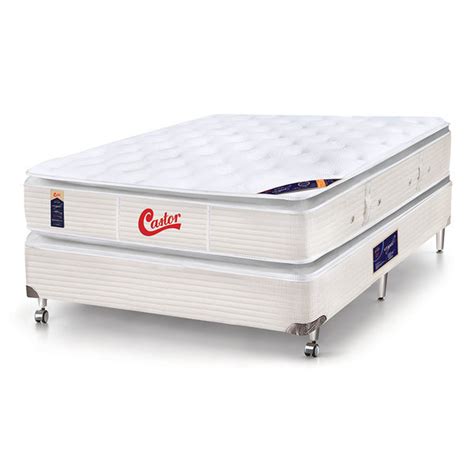 Cama Box Colch O Casal Castor Gold Star Slx Vitagel Double Face X