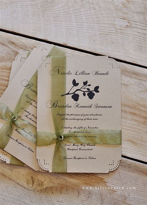 Simple Diy Wedding Invitations