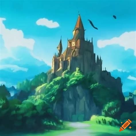 Hayao Miyazaki S Rendition Of Hyrule Castle In Studio Ghibli Style On