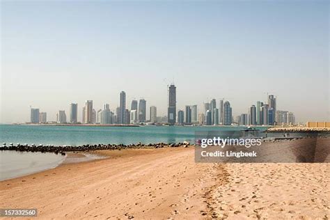 doha beach stock  high res pictures  images getty images
