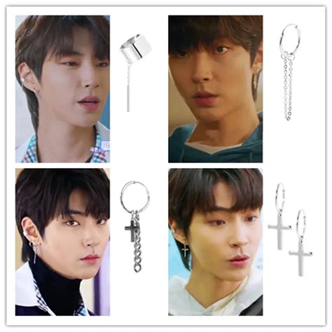 17style Korean Drama True Beauty Fashion New Cross Tassel Hip Hop Style Earrings Hwang In Yeop