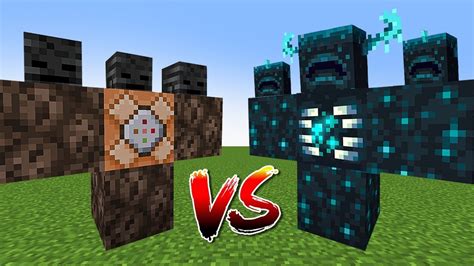 Warden Wither Vs Wither Storm In Minecraft Youtube