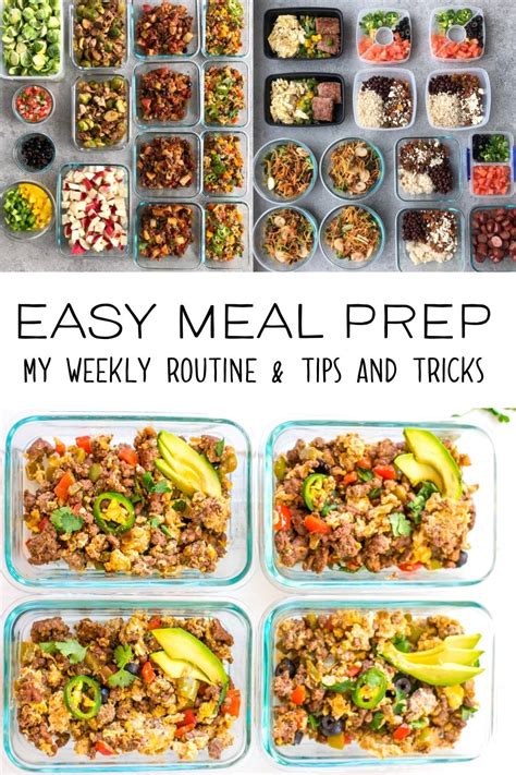 The Meal Prep Process Is Full Of Healthy Meals And Ready To Be Eaten