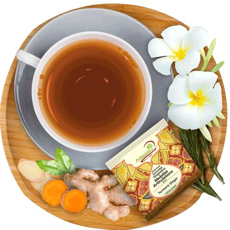 Turmeric Ginger Ayurvedic Herbal Tea Liber Tea