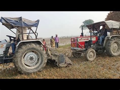 Swaraj Tractor 724 Fe Stuck In Mud Reskiv Bay Eicher Tractor 480