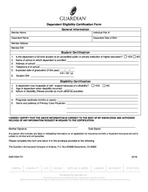 Dependent Certification Form Pdf Fill Online Printable Fillable