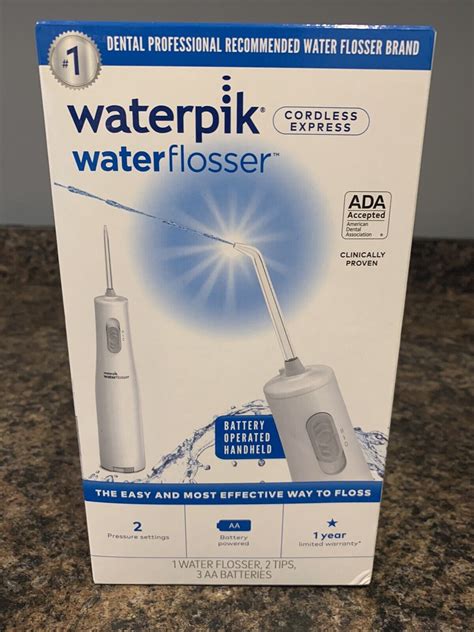 Waterpik Wf 02w011 Cordless Express Water Flosser Open Box New Sealed Inside 73950199742 Ebay