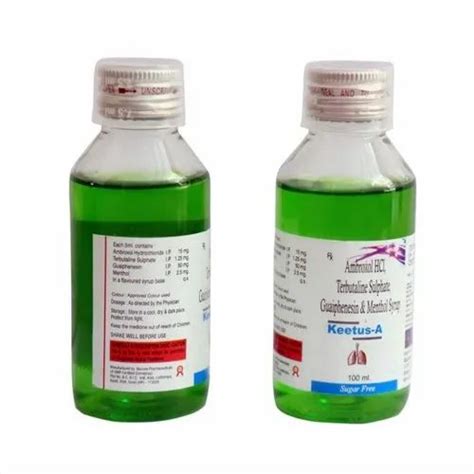 Ambroxol Hcl Terbutaline Sulphate Guaiphenesin And Menthol Syrup