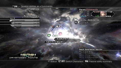 Final Fantasy Xiii Crystarium Screenshots Gematsu