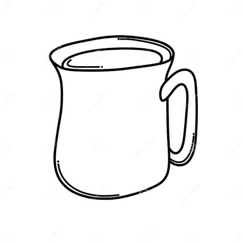 Coffee Cup Doodle Vector Icon Drawing Sketch Illustration Hand Drawn