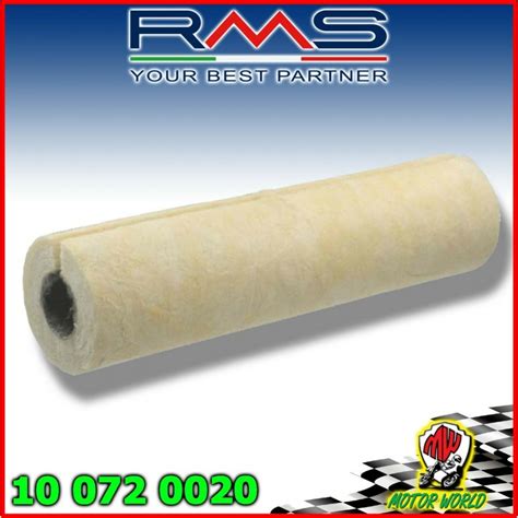 CARTUCCIA LANA ROCCIA Ø 80x300 per SILENZIATORE MARMITTA SCARICO MOTO