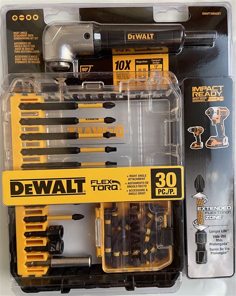 DEWALT FlexTorq Right Angle Screwdriver Bit Set 30 Piece Walmart