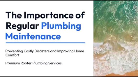 The Importance Of Regular Plumbing Maintenance Preventing Costly