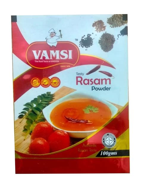 Vamsi Rasam Masala Powder Packaging Size G Packaging Type Pouch