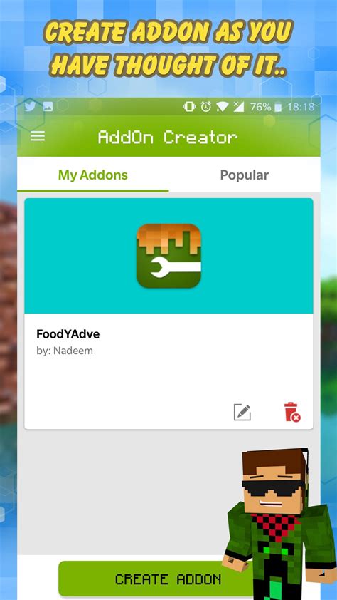 Addons for MCPE - Addon Creator APK 2.0 for Android – Download Addons ...