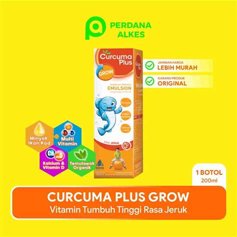 Jual Curcuma Plus Grow Emulsion Ml Suplemen Dan Vitamin Anak Untuk