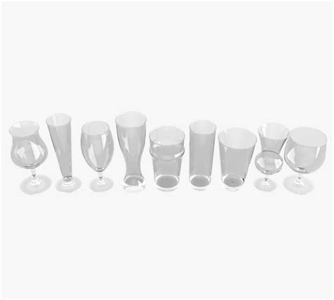 3D Pint Beer Glasses Shapes - TurboSquid 2025032