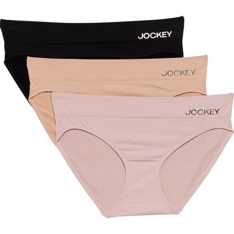 Jockey Soft Touch Seam Free Panties 3 Pack Bikini Brief Save 44