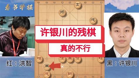 动态棋谱 许银川的残棋真的不行？12年前洪智对许银川 车炮对车炮 哔哩哔哩