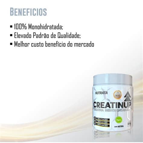 Creatina Monohidratada Nutrata Creatinup Vegano 300g N A Netshoes