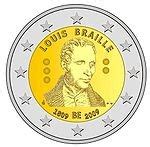 Belgium Euro Th Anniversary Of Birth Louis Braille Special