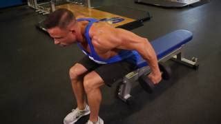 Bent Over Dumbbell Tricep Kickback Video Exercise Guide Tips Atelier