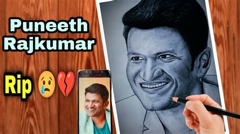 Puneeth Rajkumar Pencil Sketch Drawing ️ Rip 🥺💔 Puneeth Rajkumarart